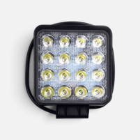 Світлодіодна LED фара 48W 16 діодів дальнє світло квадратна 28 мм