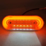 Габаритний ліхтар Neon жовтий, 12/24V з нижньою білою підсвіткою