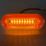 Габаритний ліхтар Neon жовтий, 12/24V з нижньою білою підсвіткою