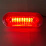 Габаритний ліхтар Neon червоний, 12/24V з нижньою білою підсвіткою