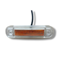 Габаритний LED ліхтар жовтий 12/24V з гумовою основою
