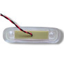 Габаритний LED ліхтар білий 12/24V з гумовою основою