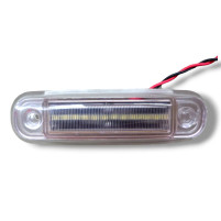 Габаритний LED ліхтар білий 12/24V з гумовою основою