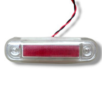 Габаритний LED ліхтар червоний 12/24V з гумовою основою