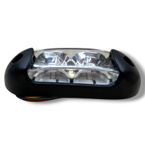 Габаритний LED ліхтар трьохсторонній жовто-біло-червоний 12/24V