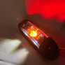 Габаритний LED ліхтар трьохсторонній жовто-біло-червоний 12/24V