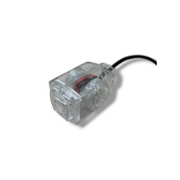 Вставка в ріг прямокутна LED, з прозорим склом