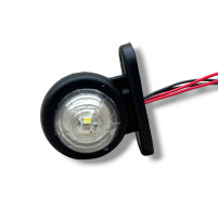 Міні габаритний ліхтар LED 5см, 12/24в Біло-Червоний