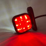 Міні габаритний ліхтар квадратний 16 Led, Біло-червоний
