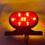 Міні габаритний ліхтар овальний діодний, жовто-червоний 16 LED 12/24V