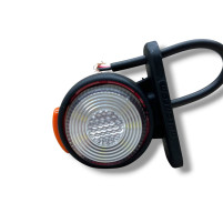 Міні габаритний ліхтар Led, 3-х сторонній біло-червоний 12/24V