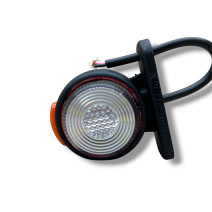 Міні габаритний ліхтар Led, 3-х сторонній біло-червоний 12/24V
