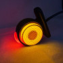 Міні габаритний ліхтар Neon, 3-х сторонній жовто-червоний 12/24V