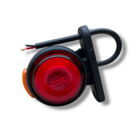 Міні габаритний ліхтар Neon, 3-х сторонній жовто-червоний 12/24V