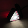Міні габаритний ліхтар трикутний Led, біло-червоний 12/24V 5 см