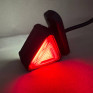 Міні габаритний ліхтар трикутний Led, біло-червоний 12/24V 5 см