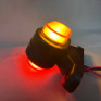 Міні габаритний ліхтар овальний Neon, 12/24V жовто-червоний