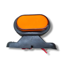 Міні габаритний ліхтар овальний Neon, 12/24V жовто-червоний