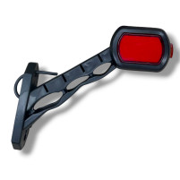 Габаритний ліхтар Neon, 24V 18 см біло-червоний
