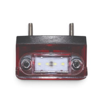 Підсвітка номеру Червона 12/24В, 8Led, 40504